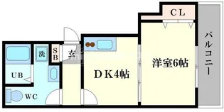 FUKUE BLD【6階】の間取り