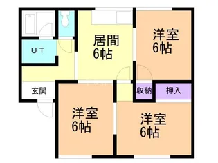 プライムヒルズA【2階】の間取り