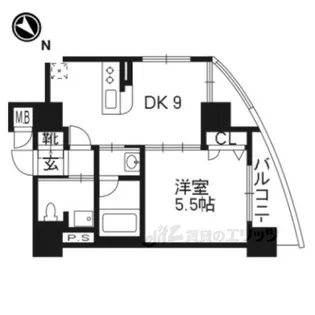 エステムプラザ京都河原町通2レジデンシャ【4階】の間取り