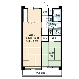 UR尾上【8階】の間取り