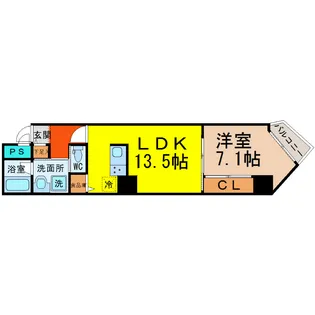 AXIA MEIEKI(アクシア名駅)【5階】の間取り