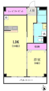 シャトー富士【1階】の間取り