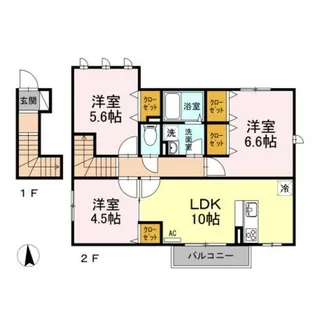 メゾンドレテ【1階】の間取り
