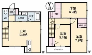 シャーメゾン伊島IIの間取り