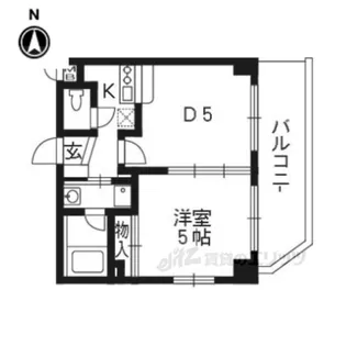 智恵光院ハイツ【3階】の間取り