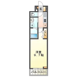 ヒカルサ津市桜橋中央【1階】の間取り