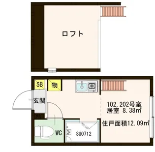 ハーモニーテラス南砂【1階】の間取り