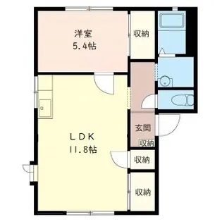 ヒロハウスII【2階】の間取り