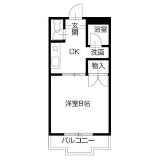 コーポヨネダ【2階】の間取り