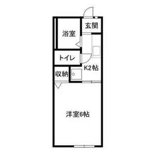 サンハイツ石切【1階】の間取り