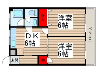 芝銀座ハイツ【1階】の間取り