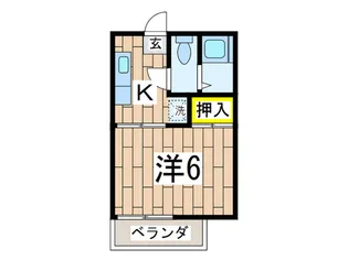 グリ-ンハイツ中央【2階】の間取り