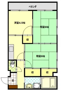 上野町マンション【3階】の間取り