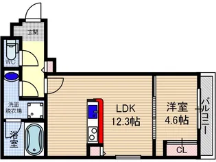 山崎マンション15【3階】の間取り