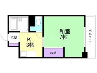 アシストプリンス青森【1階】の間取り
