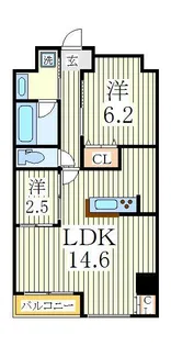 エルザ柏【9階】の間取り