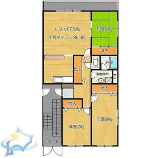 二十四軒ライフシティ【3階】の間取り