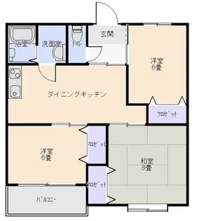 メゾン昭和土地【1階】の間取り