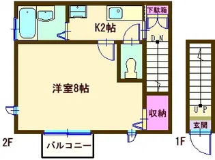 エスポワール・セレ【2階】の間取り