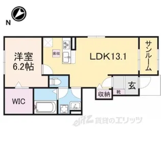 プラシードN【1階】の間取り
