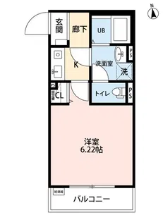 プラッサムコート八王子【1階】の間取り
