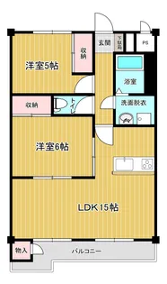 宇都宮ロイヤルコーポ(リノベーション)【6階】の間取り