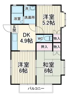 サンハイツII【2階】の間取り