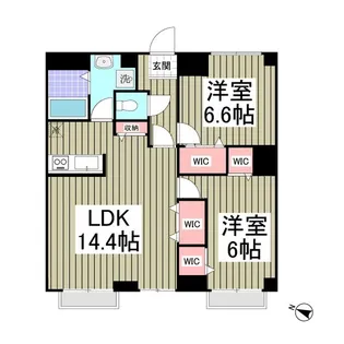 エンデカ東浦和【2階】の間取り