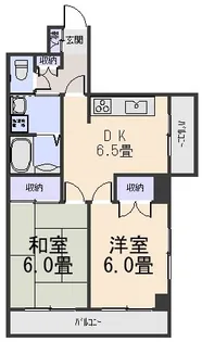 プロムコート【2階】の間取り