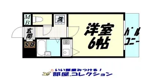 シャルム小倉中津口【9階】の間取り