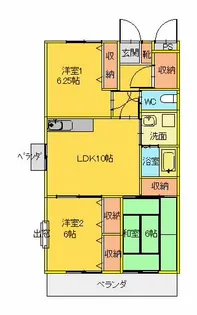 熊本県熊本市北区清水新地3【マンション】の間取り
