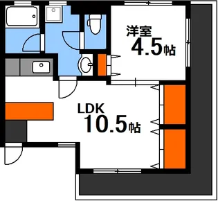 朝日ビル【2階】の間取り
