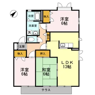 サイレントガーデン A【1階】の間取り