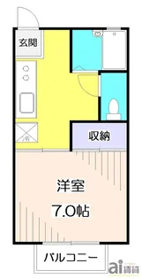 コーポ藤【1階】の間取り