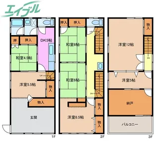 三重県伊勢市二見町茶屋【一戸建】の間取り