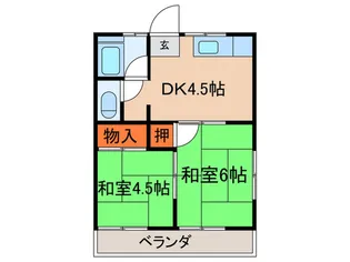第一はなぶさコ-ポ【2階】の間取り