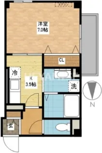 エスペランサ本原【1階】の間取り
