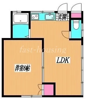 野中荘【1階】の間取り