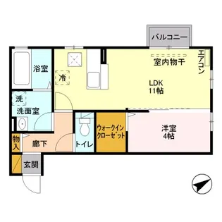 エディフィス【1階】の間取り