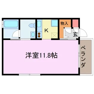 岫雲館【3階】の間取り