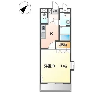 アンド・ユー大道【2階】の間取り