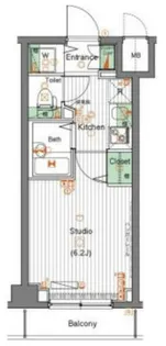 ガーラ大井町ゼームス坂上【3階】の間取り