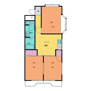 日比野ビル【4階】の間取り