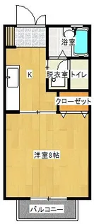 KSアパートII【1階】の間取り