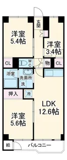 志木ファイブハイツ【2階】の間取り