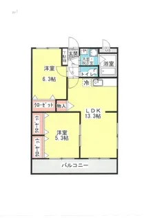 ラ・グリシンヌ【2階】の間取り