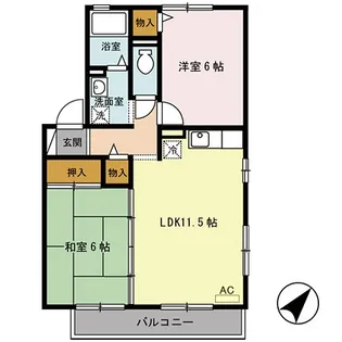 群馬県太田市熊野町【アパート】の間取り