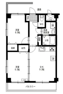 サニーガーデンII号館【3階】の間取り