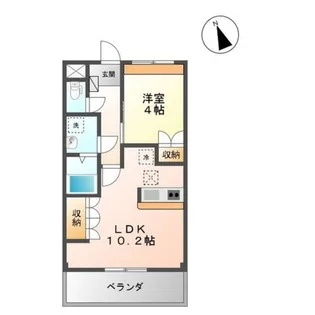 サンフィット フジマンA【1階】の間取り