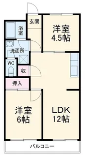 シャトレー天王【4階】の間取り